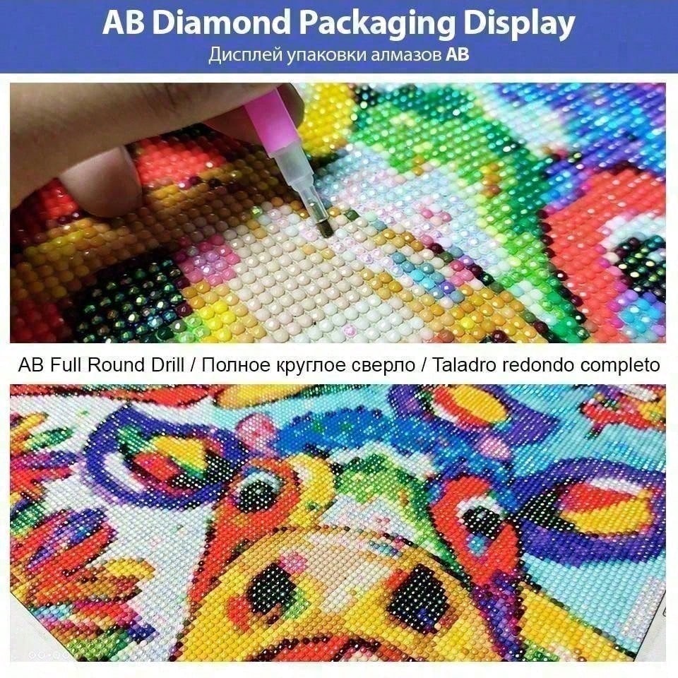 1 piece 5D DIY flocking cloth, - đánh giá và giá 5D Diamond Painting Kit Full Drill