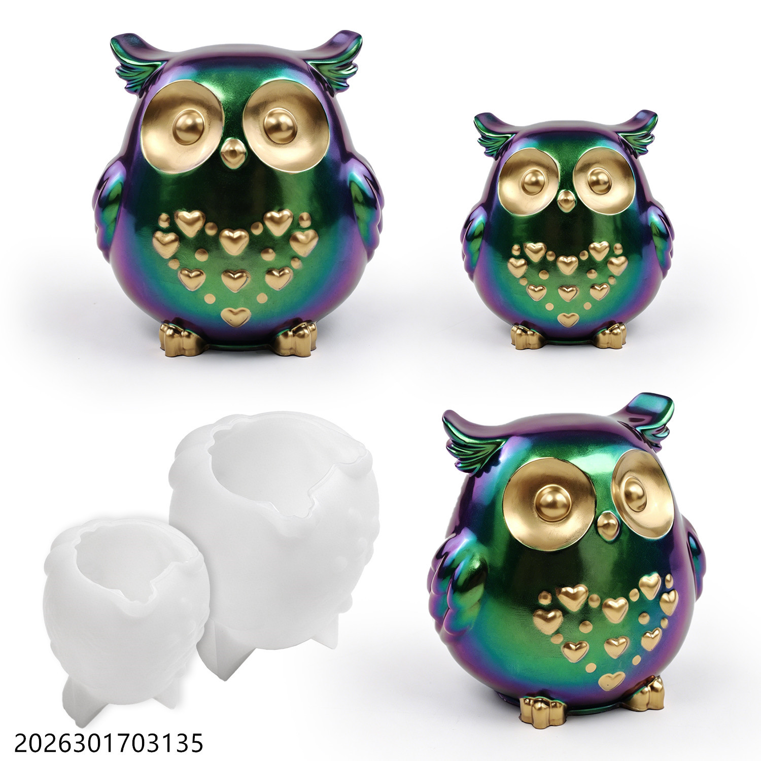 Owl Silicone Mold 3D Bird Shap - đánh giá và giá Silicone Epoxy Resin Molds Set