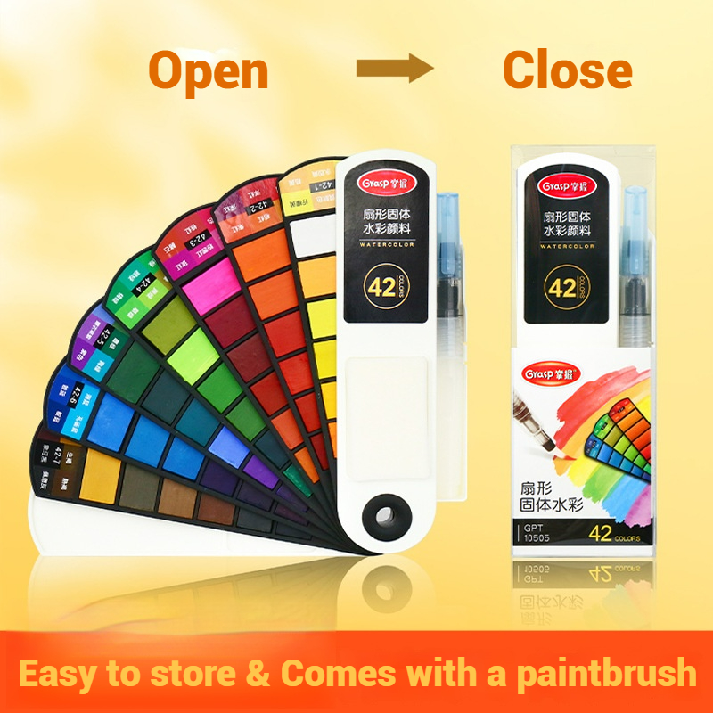 18/24/42/60 Solid Watercolor P - đánh giá và giá Watercolor Paint Set Solid Pigment