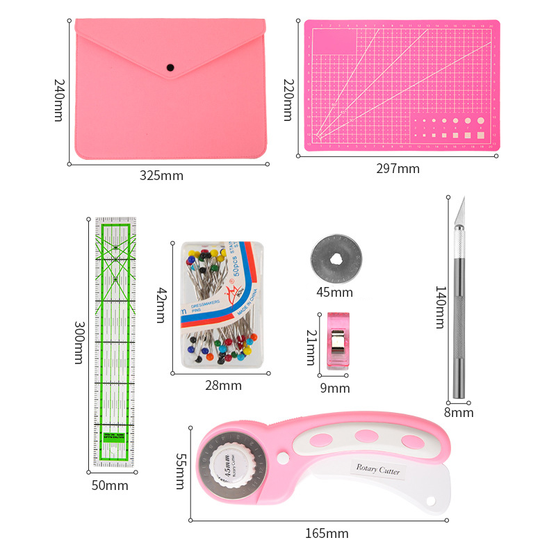 Rotary Cutter Set Pink - Quilt - đánh giá và giá Rotary Cutter For Fabric 45Mm