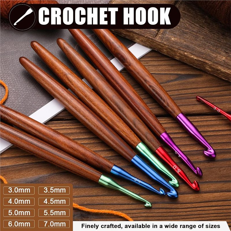 【LAST CHANCE】Ergonomic Crochet - đánh giá và giá Wooden Crochet Hooks Ergonomic Handle