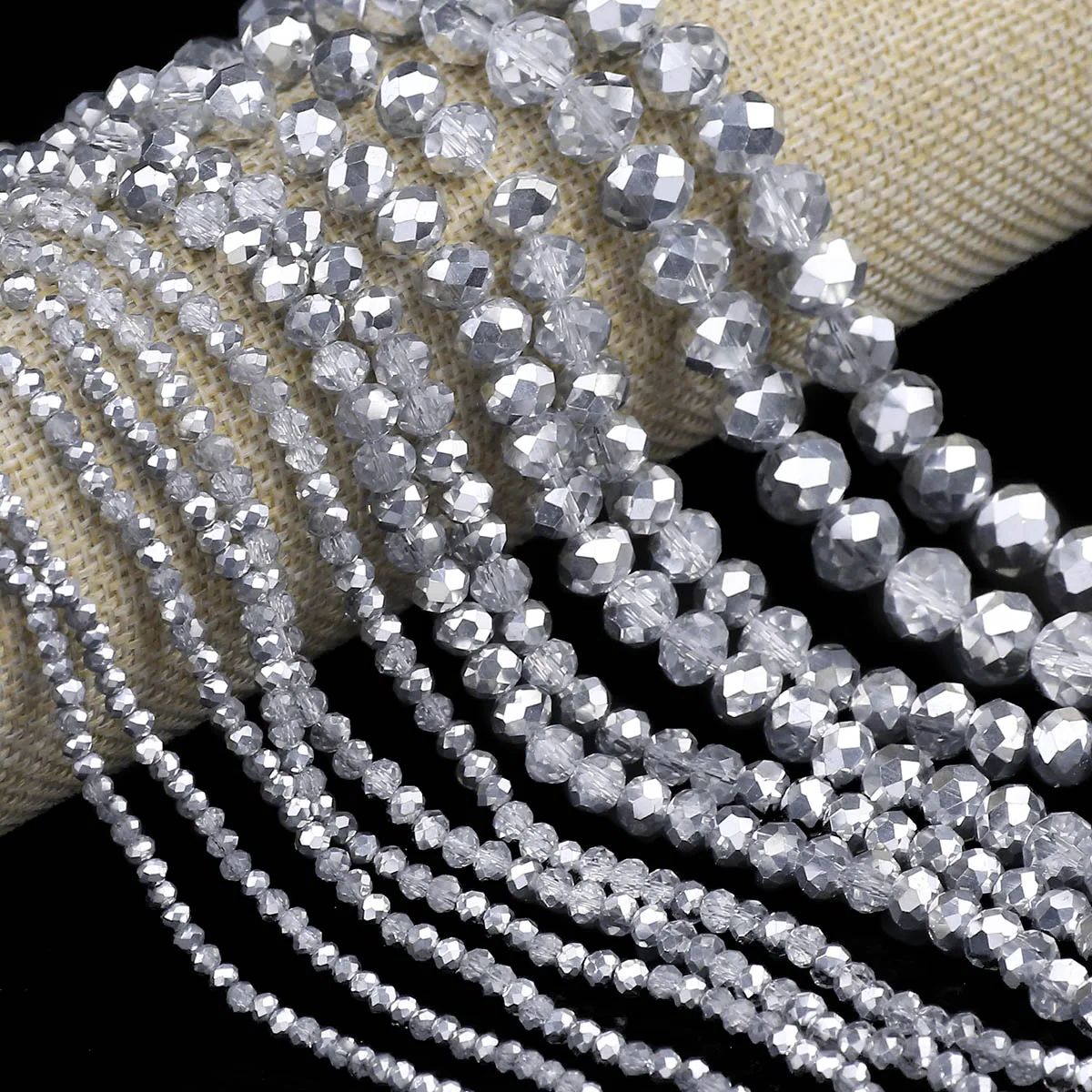 Half Silver Color Transparent  - đánh giá và giá Glass Seed Beads 2Mm Jewelry Making