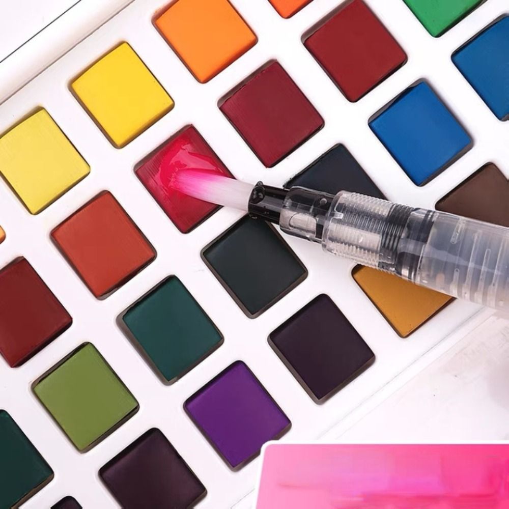 Folding Watercolor Paint Set w - đánh giá và giá Watercolor Paint Set Solid Pigment