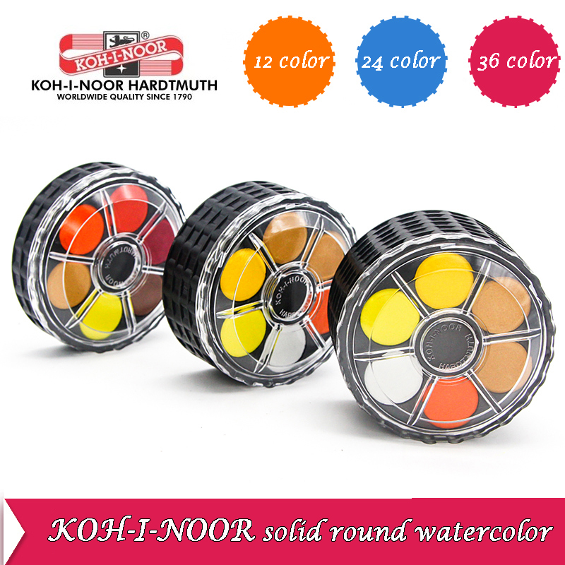 KOH-I-NOOR Chắc Chắn Màu Nước  - đánh giá và giá Watercolor Paint Set Solid Pigment