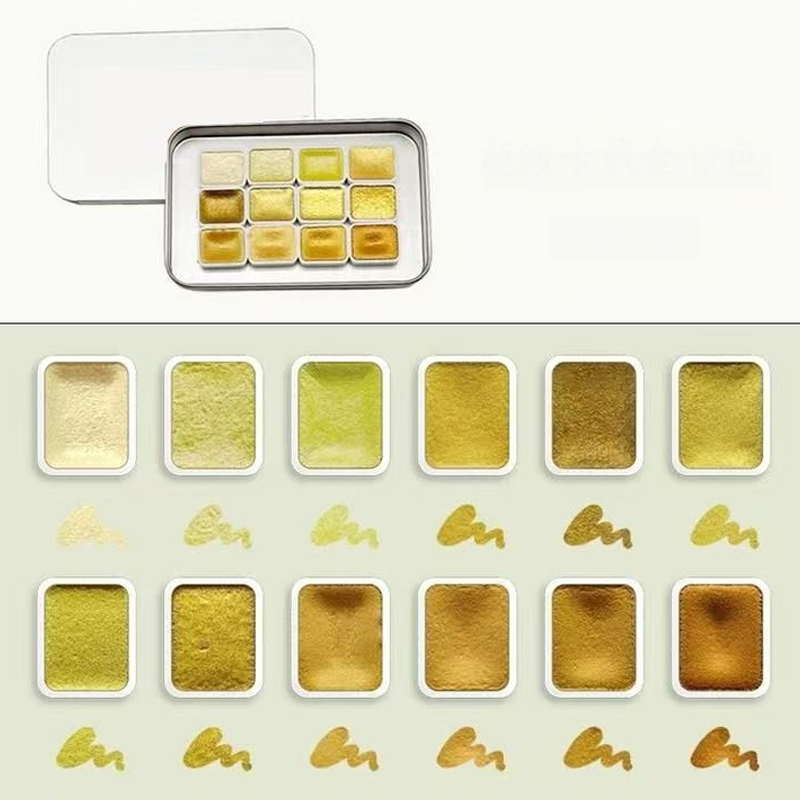 A Complete Set of Professional - đánh giá và giá Watercolor Paint Set Solid Pigment